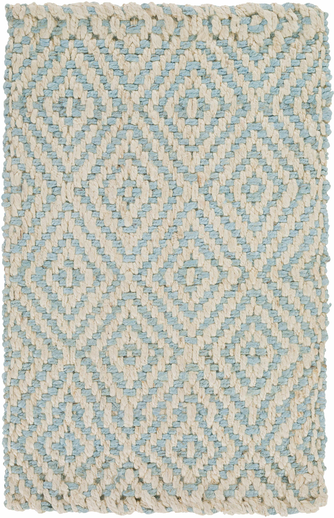 Tyronza Contemporary Style Beige And Blue Hand Woven Area Rug