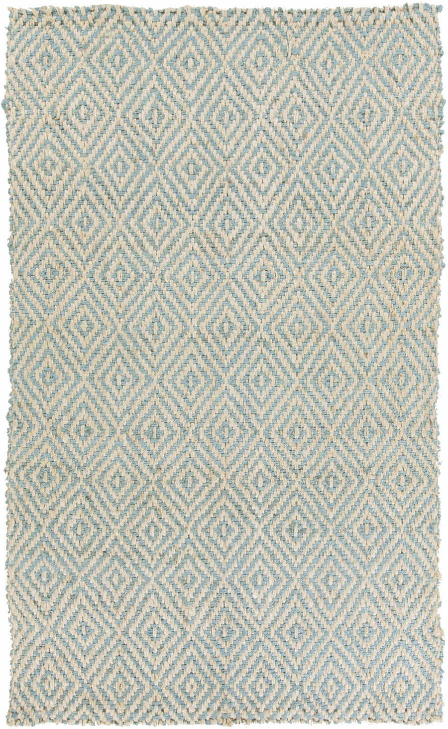 Tyronza Contemporary Style Beige And Blue Hand Woven Area Rug - The Rug Decor