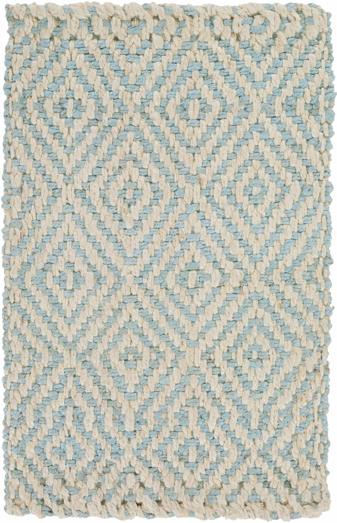 Tyronza Contemporary Style Beige And Blue Hand Woven Area Rug - The Rug Decor