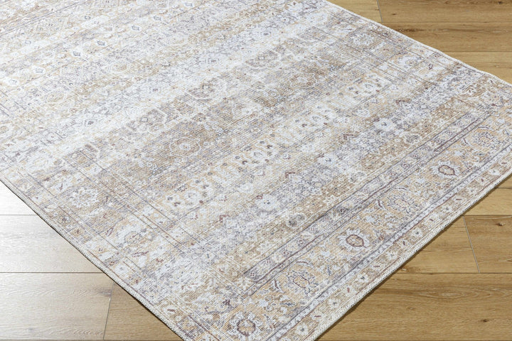 Tywin Traditional Beige And Gray Washable Rug - The Rug Decor