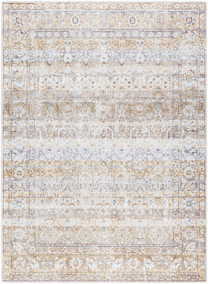 Tywin Traditional Beige And Gray Washable Rug - The Rug Decor