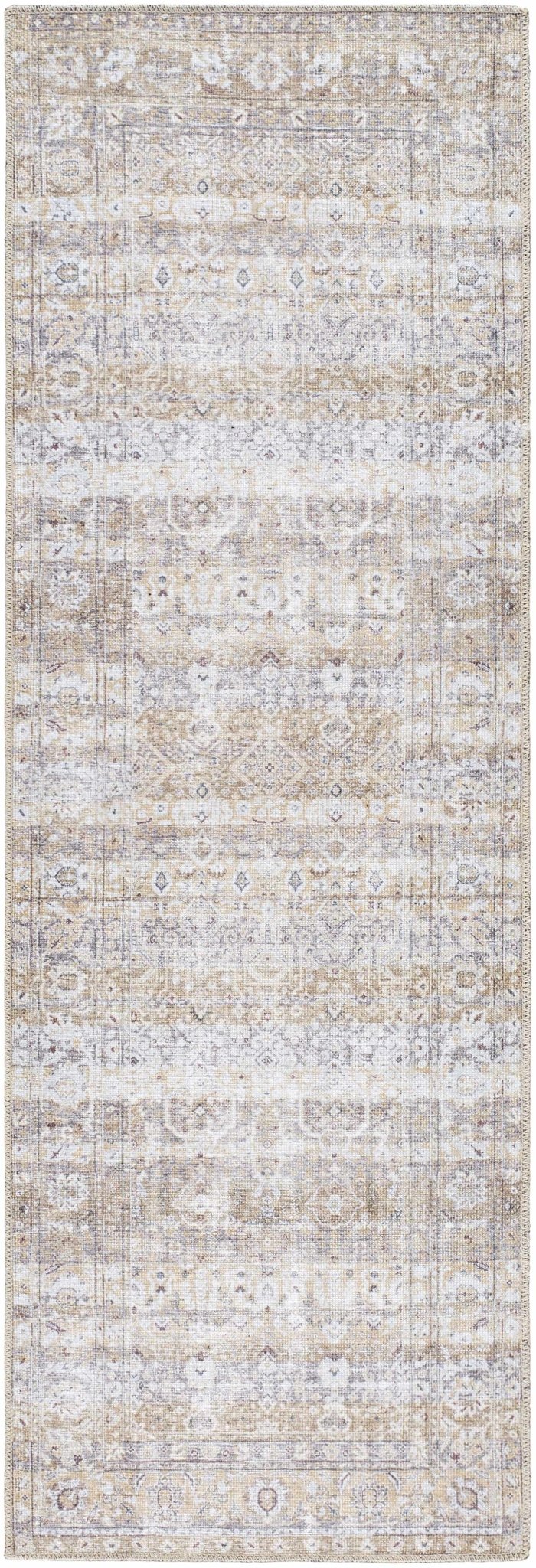 Tywin Traditional Beige And Gray Washable Rug - The Rug Decor