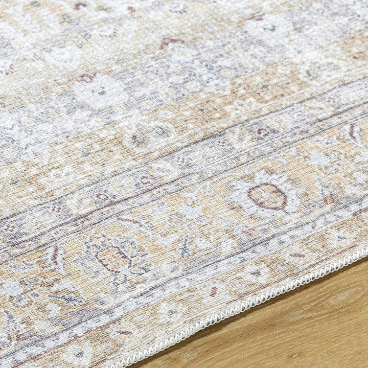 Tywin Traditional Beige And Gray Washable Rug - The Rug Decor