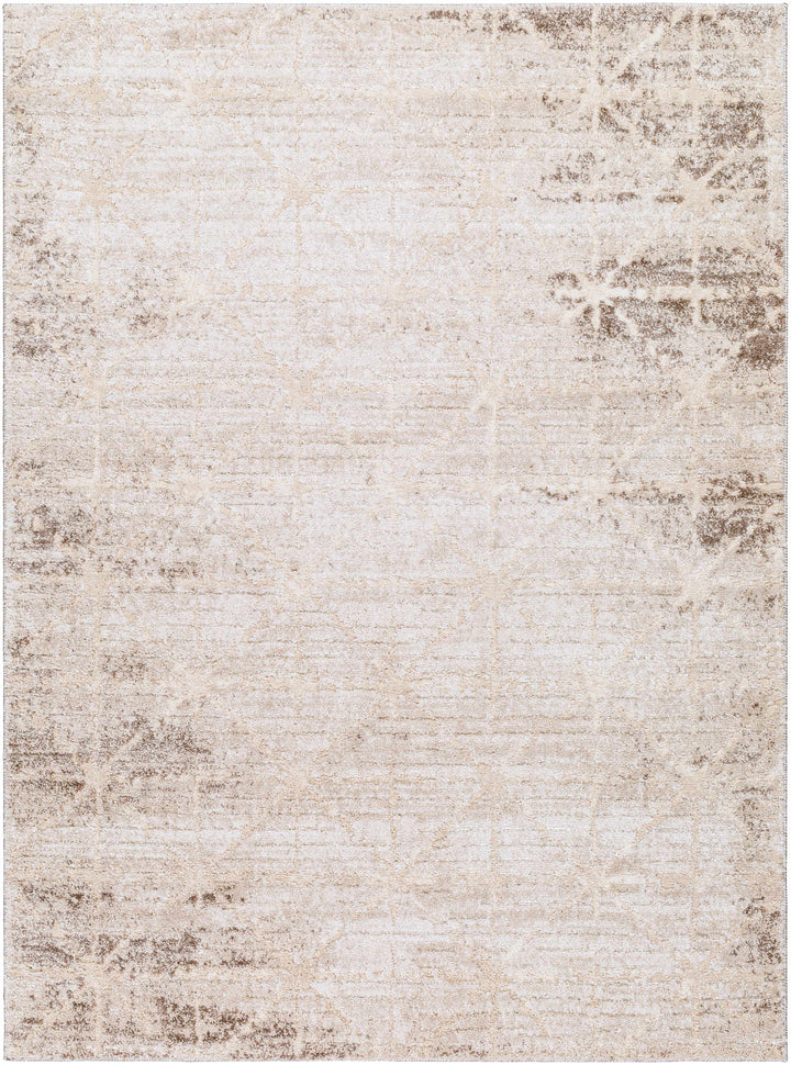 Tyree Modern Geometric Design Beige And Brown Area Rug