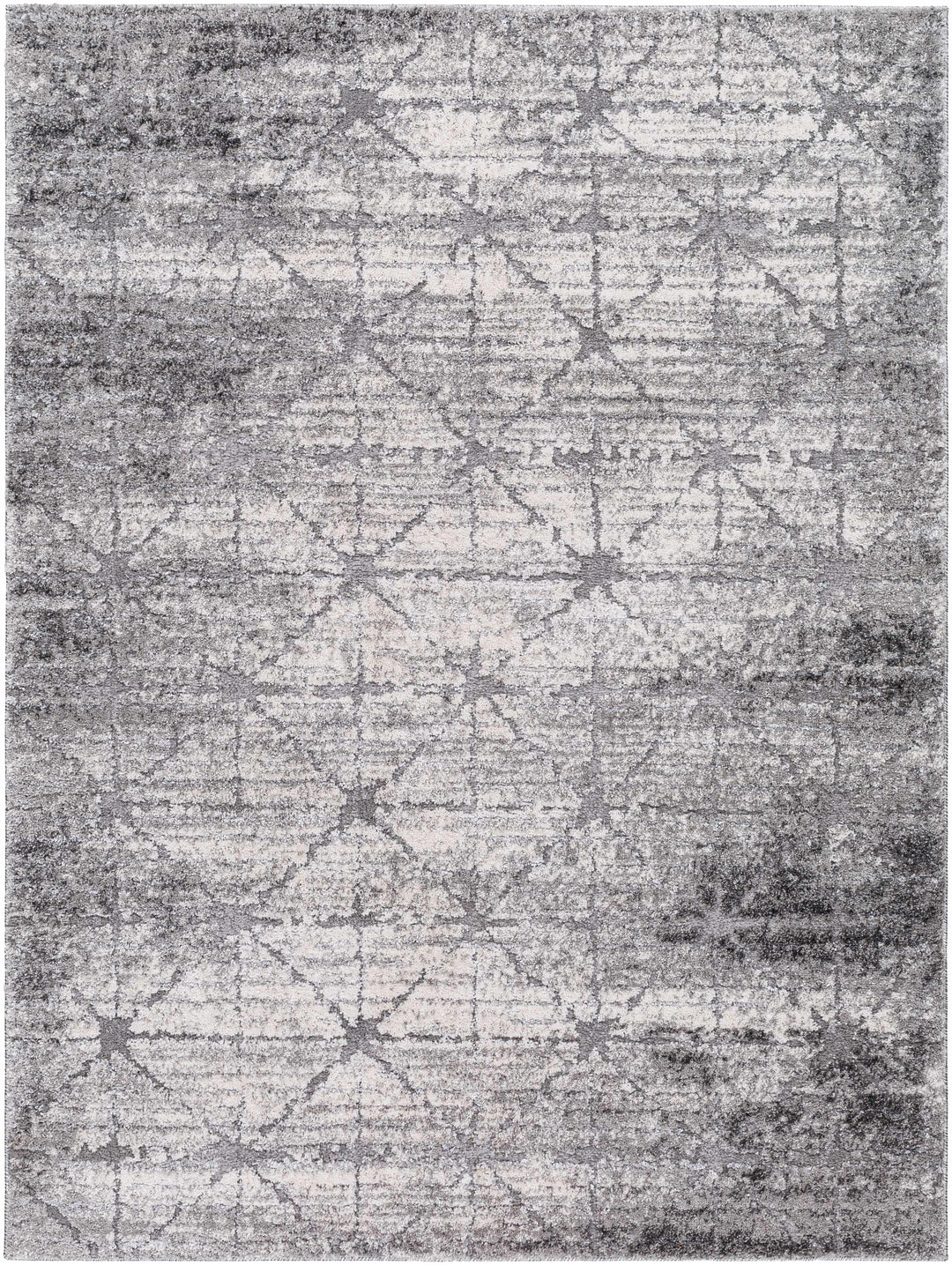 Tyree Modern Trellis Pattern Gray Area Rug