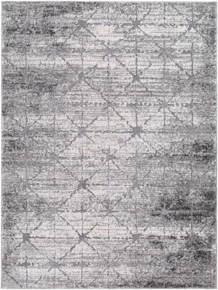 Tyree Modern Trellis Pattern Gray Area Rug