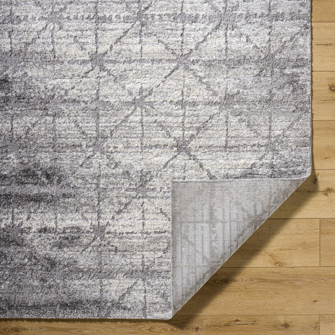 Tyree Modern Trellis Pattern Gray Area Rug