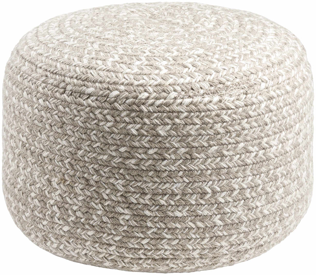 Tonanitla Light Gray Recycled PET Outdoor Pouf