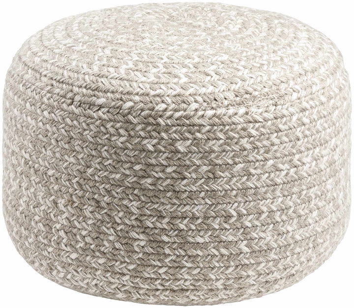 Tonanitla Light Gray Recycled PET Outdoor Pouf