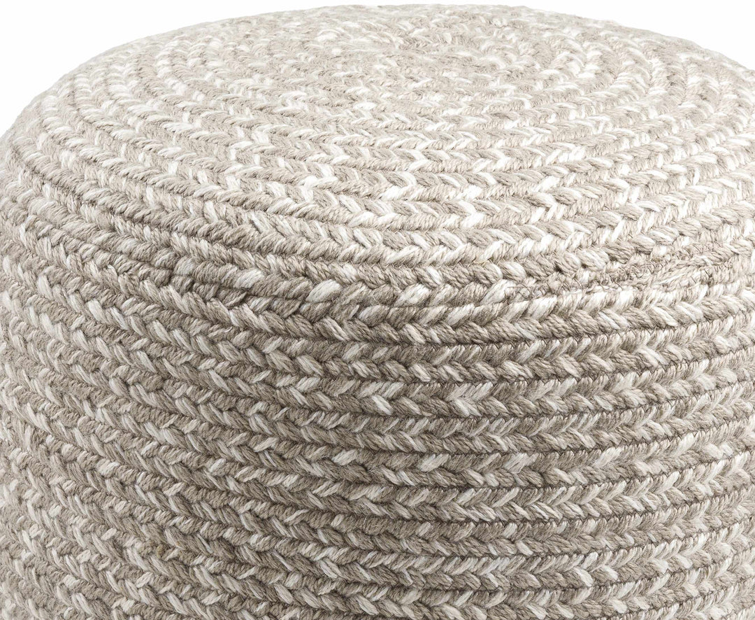 Tonanitla Light Gray Recycled PET Outdoor Pouf