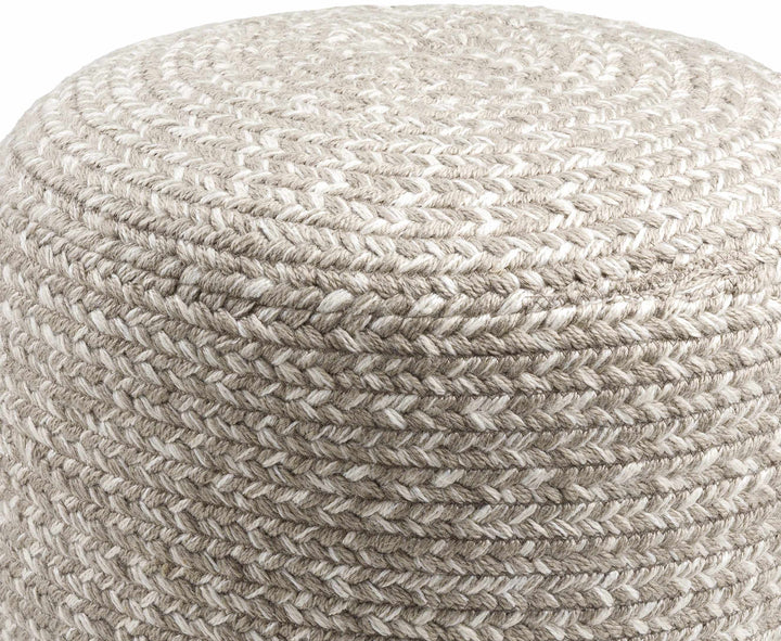 Tonanitla Light Gray Recycled PET Outdoor Pouf