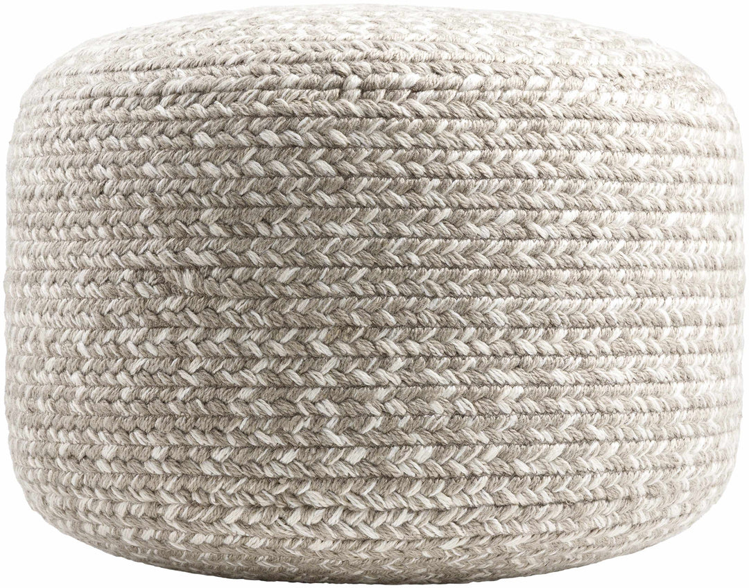 Tonanitla Light Gray Recycled PET Outdoor Pouf