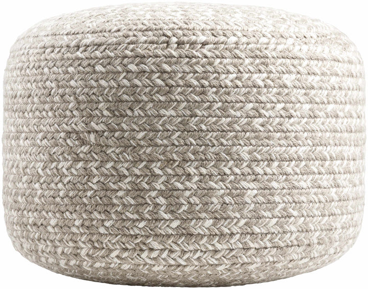 Tonanitla Light Gray Recycled PET Outdoor Pouf
