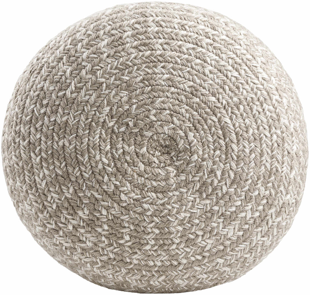 Tonanitla Light Gray Recycled PET Outdoor Pouf