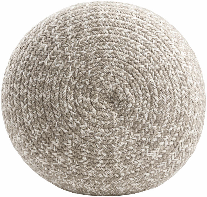 Tonanitla Light Gray Recycled PET Outdoor Pouf