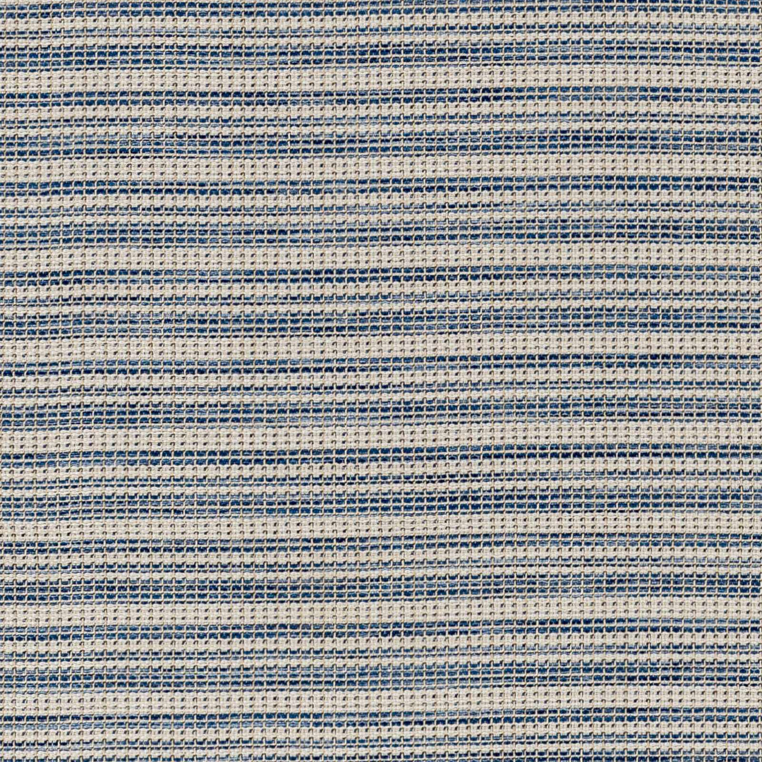 Udom Modern Stripe Pattern Blue And Ivory Area Rug
