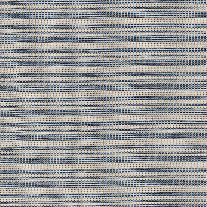 Udom Modern Stripe Pattern Blue And Ivory Area Rug