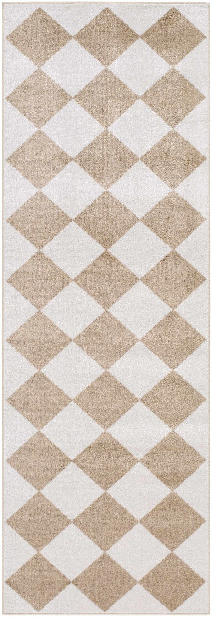 Ulric Modern Geometrical Brown And Beige Area Rug - The Rug Decor