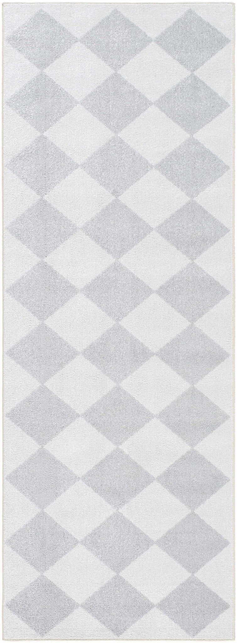Ulric Modern Geometrical Gray And Ivory Washable Rug - The Rug Decor