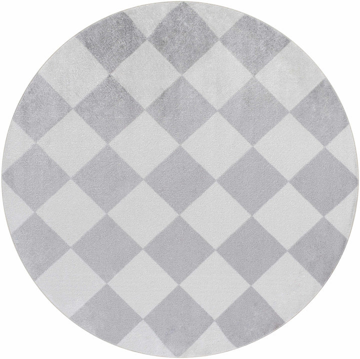 Ulric Modern Geometrical Gray And Ivory Washable Rug - The Rug Decor