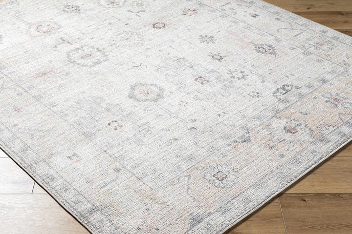 Umeko Traditional Style Gray And Ivory Area Rug - The Rug Decor