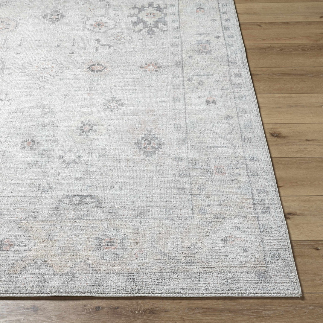 Umeko Traditional Style Gray And Ivory Area Rug - The Rug Decor