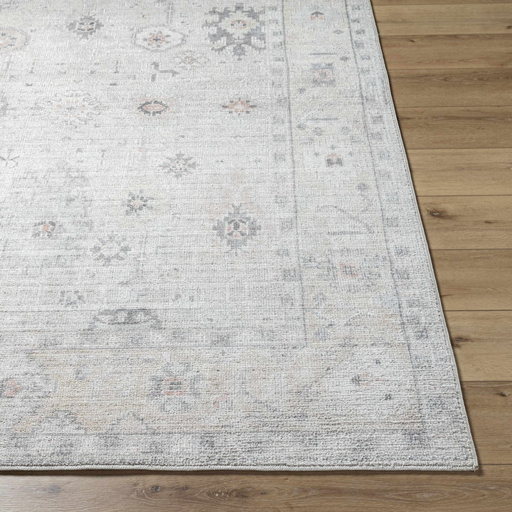 Umeko Traditional Style Gray And Ivory Area Rug - The Rug Decor