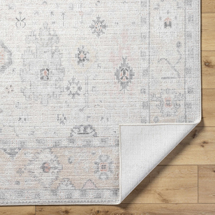 Umeko Traditional Style Gray And Ivory Area Rug - The Rug Decor