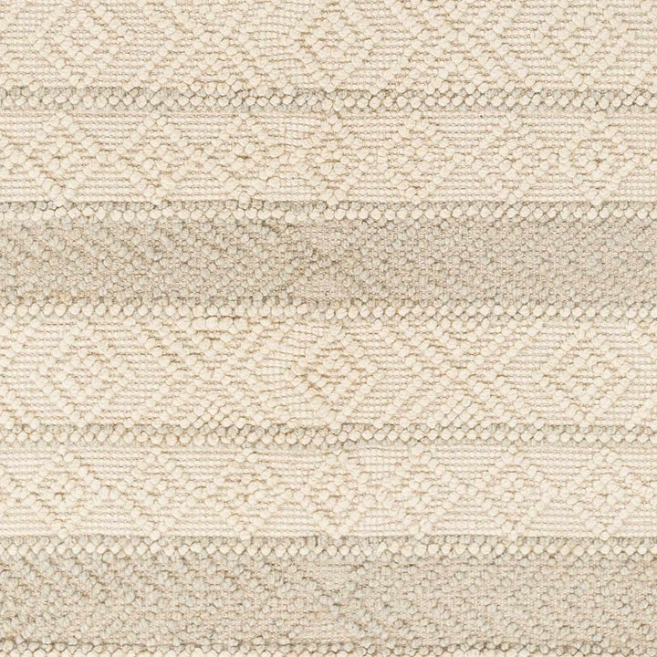 Ummi Contemporary Beige and Ivory Hand Woven Wool Rug - The Rug Decor