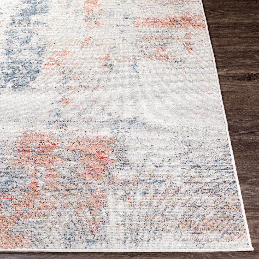 Upminster Ivory And Rust Modern Abstract Design Outdoor Area Rug