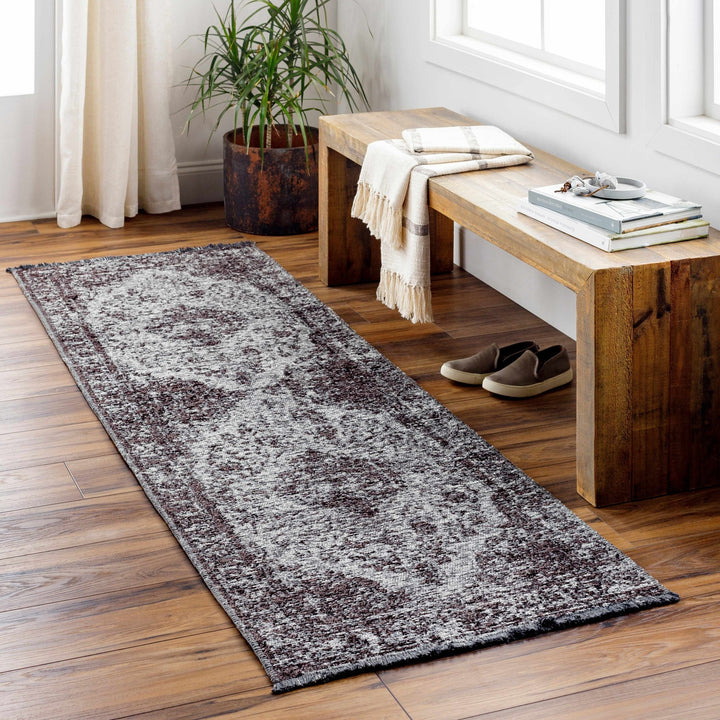 Ural Traditional Style Charcoal And Gray Area Rug - The Rug Decor