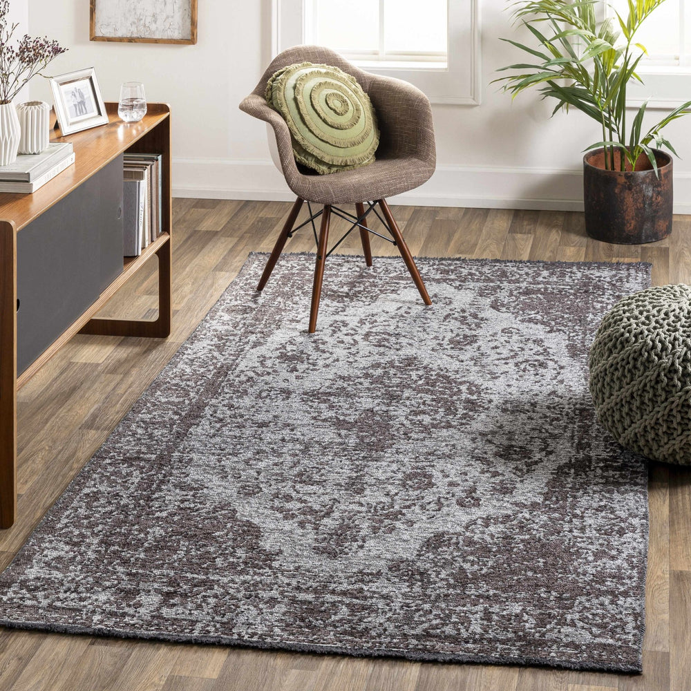 Ural Traditional Style Charcoal And Gray Area Rug - The Rug Decor