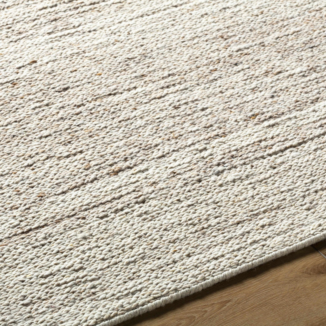 Urmat Contemporary Beige Wool Area Rug - The Rug Decor