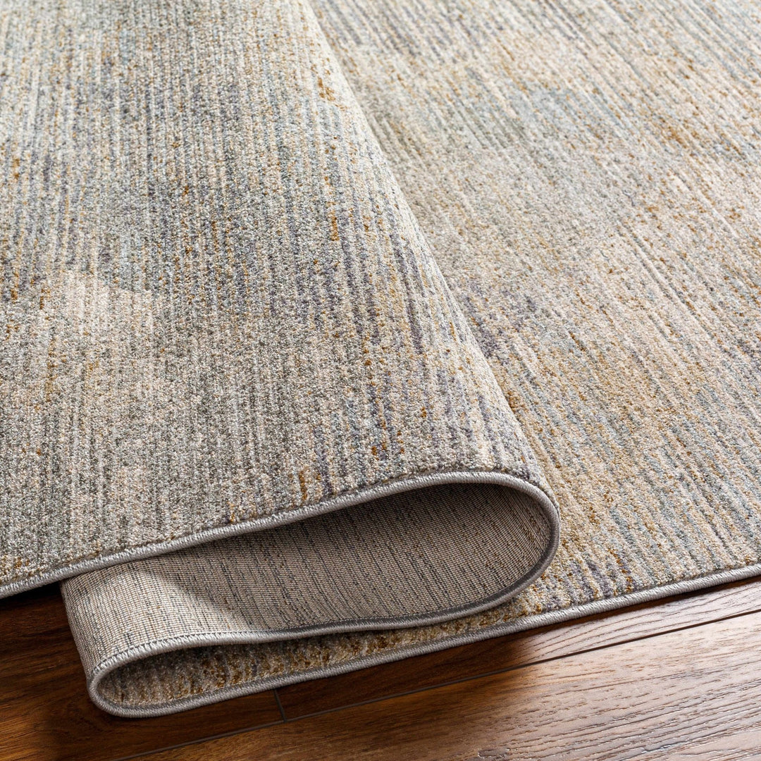 Urmi Thick Luxe Contemporary Style Beige & Gray Area Rug - The Rug Decor