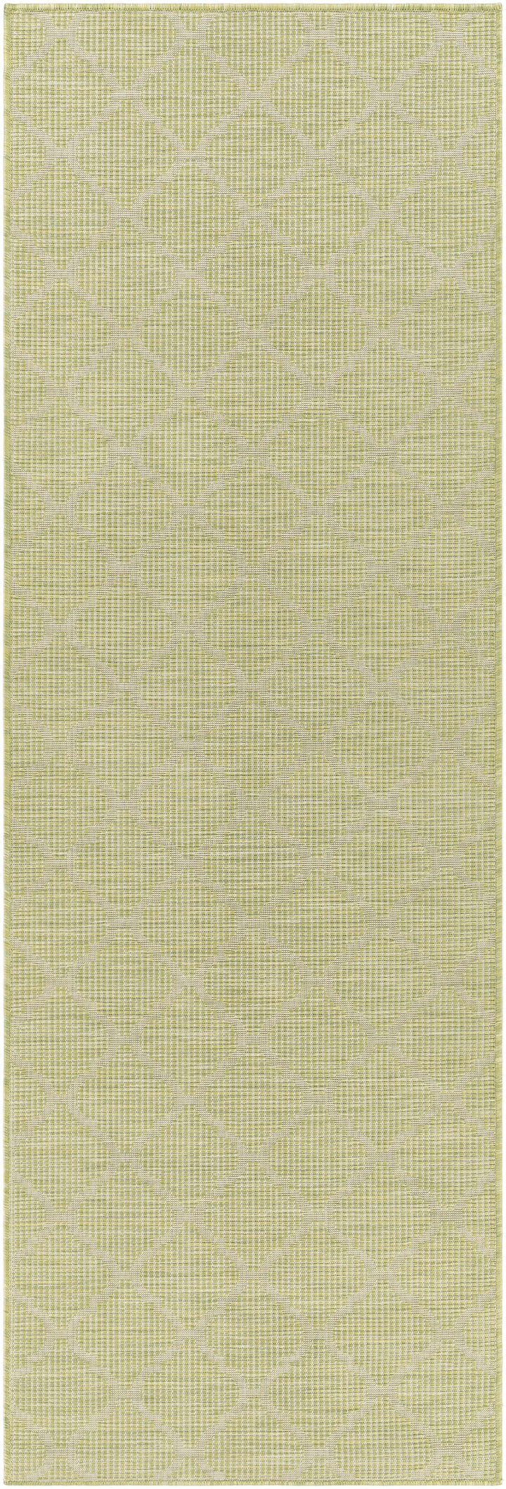 Urraween Modern Geometrical Design Green Outdoor Area Rug
