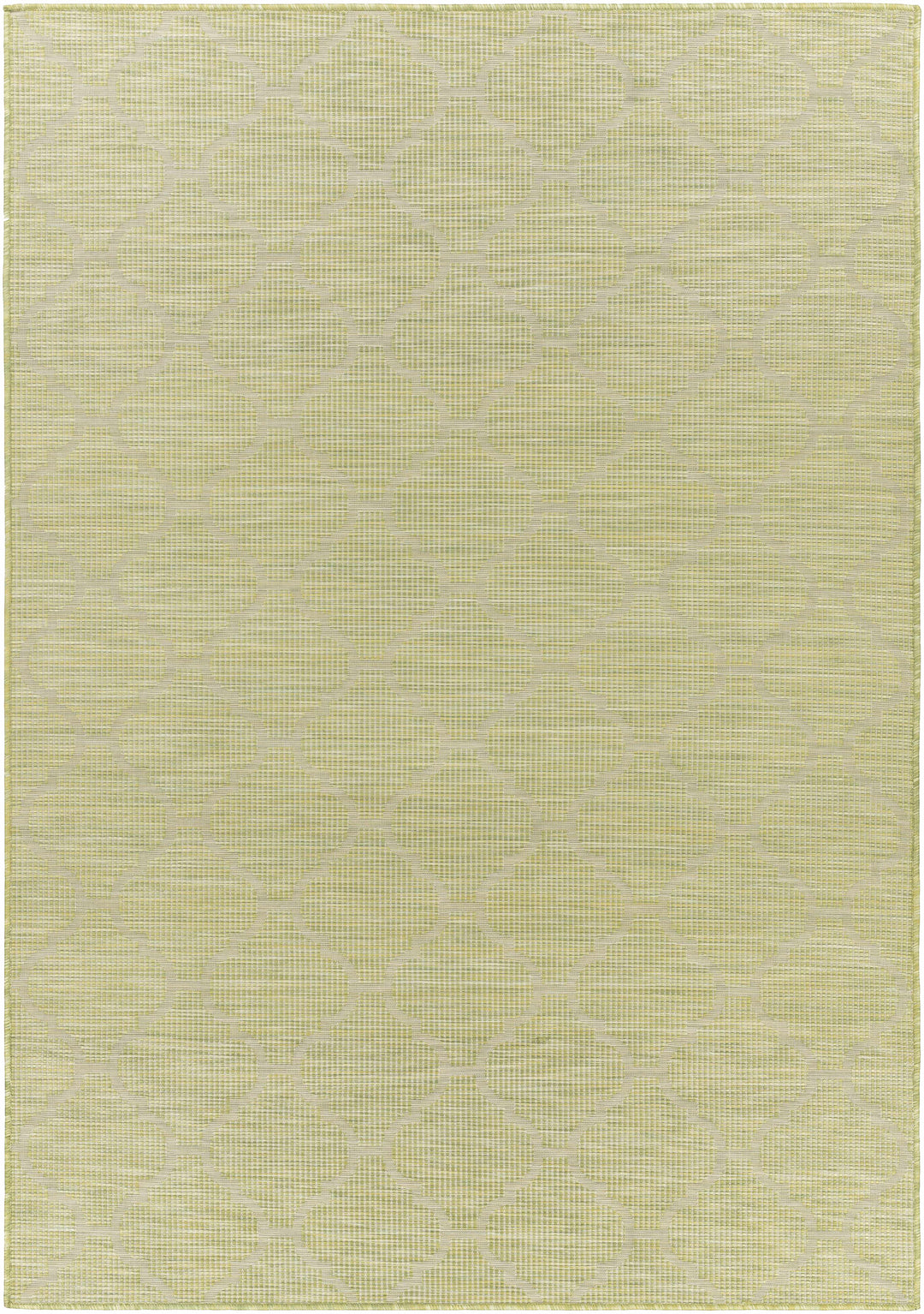 Urraween Modern Geometrical Design Green Outdoor Area Rug