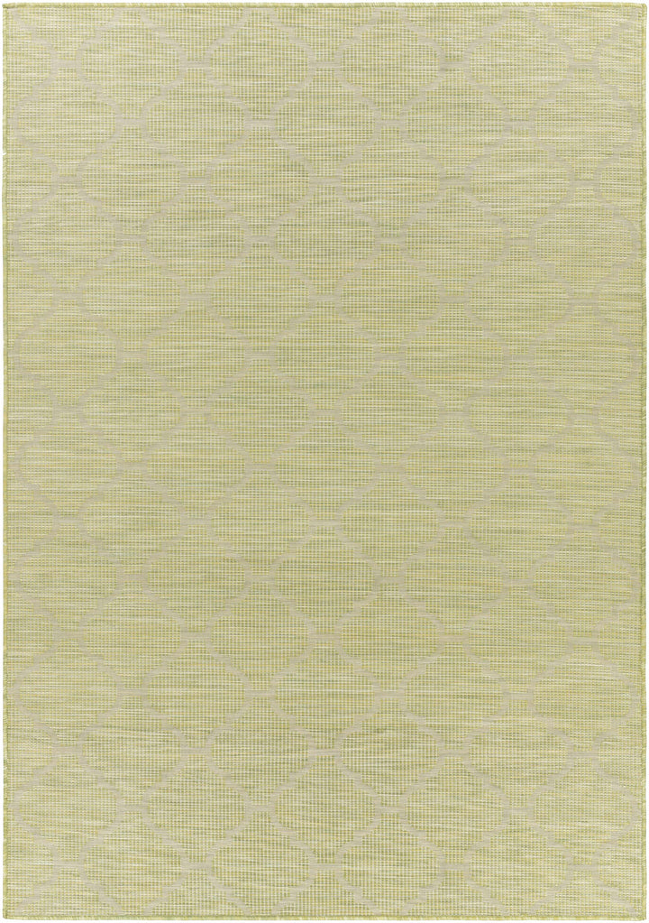 Urraween Modern Geometrical Design Green Outdoor Area Rug