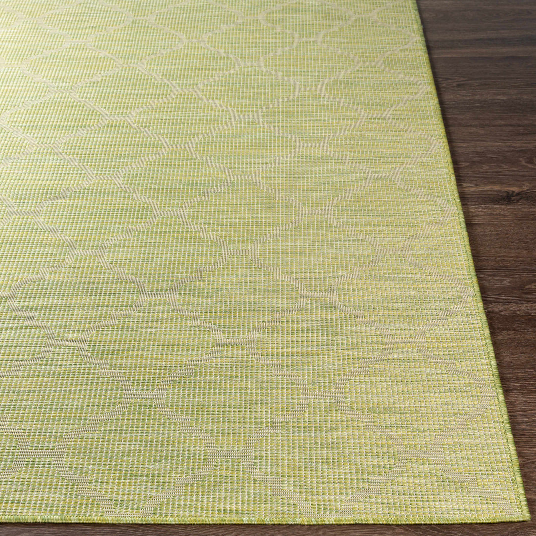 Urraween Modern Geometrical Design Green Outdoor Area Rug