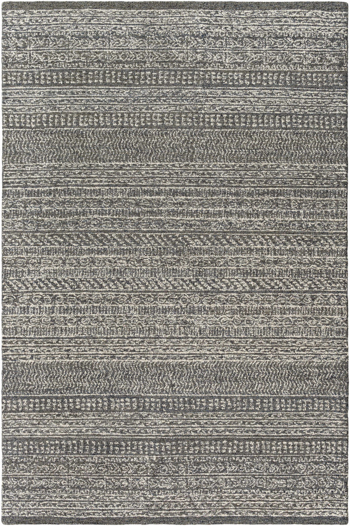 Urvi Charcoal Contemporary Style Hand Tufted Area Rug