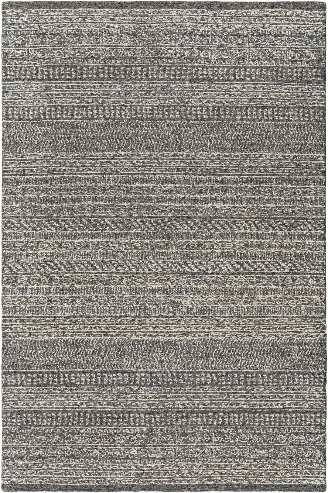 Urvi Charcoal Contemporary Style Hand Tufted Area Rug - The Rug Decor
