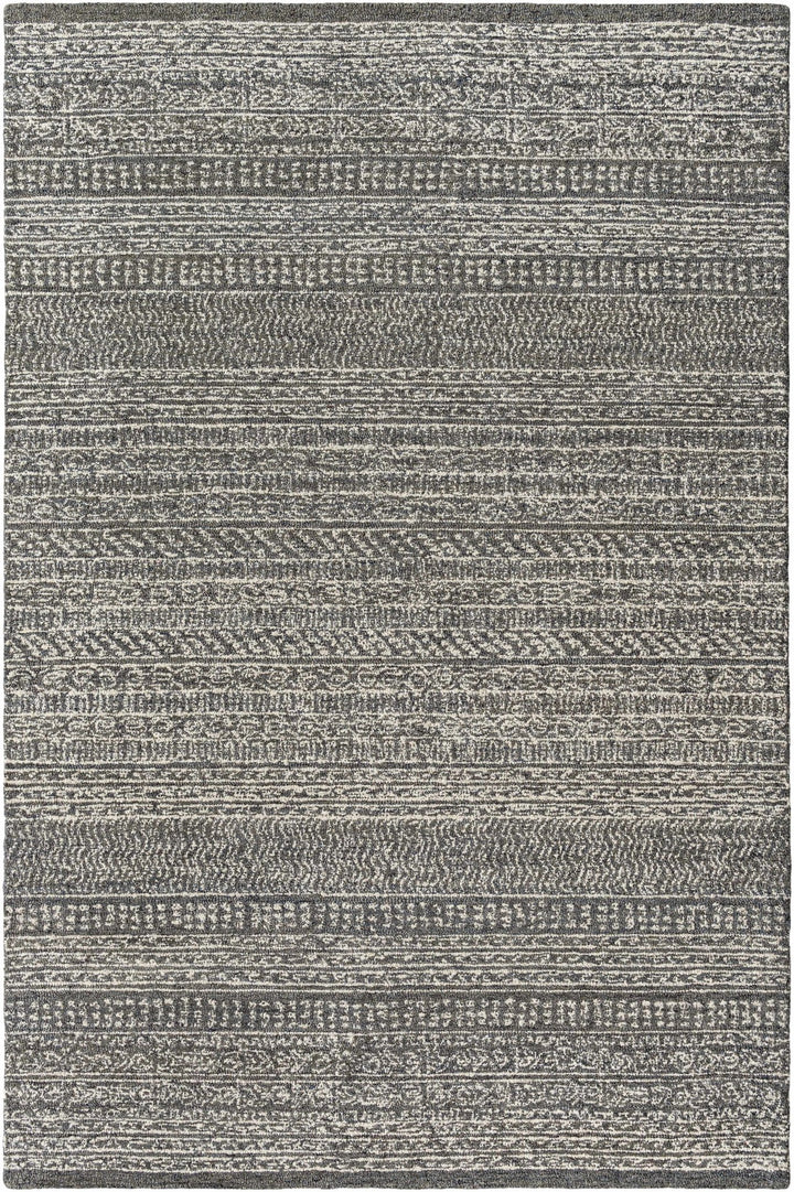 Urvi Charcoal Contemporary Style Hand Tufted Area Rug - The Rug Decor