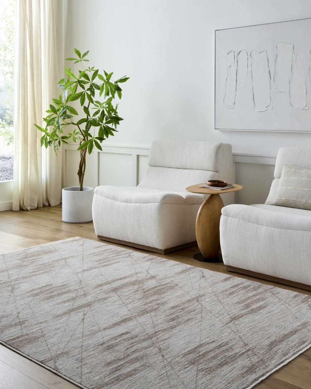 Utari Contemporary Abstract Design Gray Area Rug - The Rug Decor
