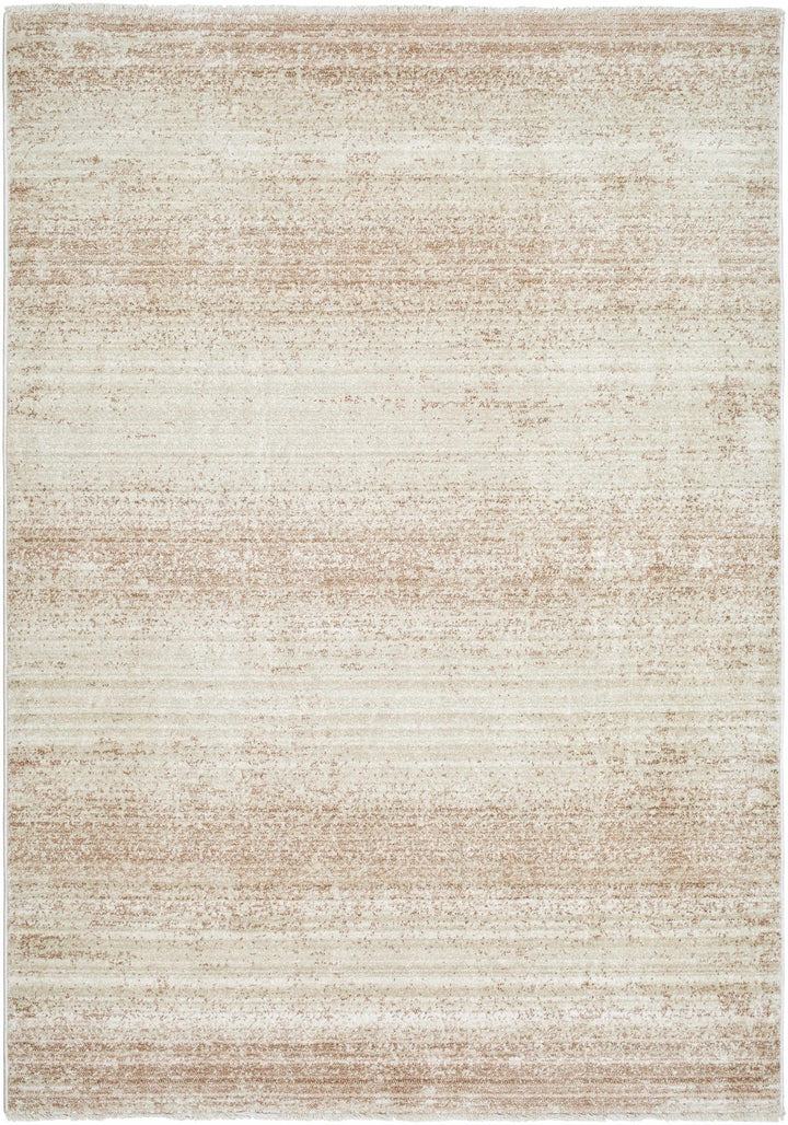 Uzima Abstract Beige and Rust Contemporary Rug - The Rug Decor
