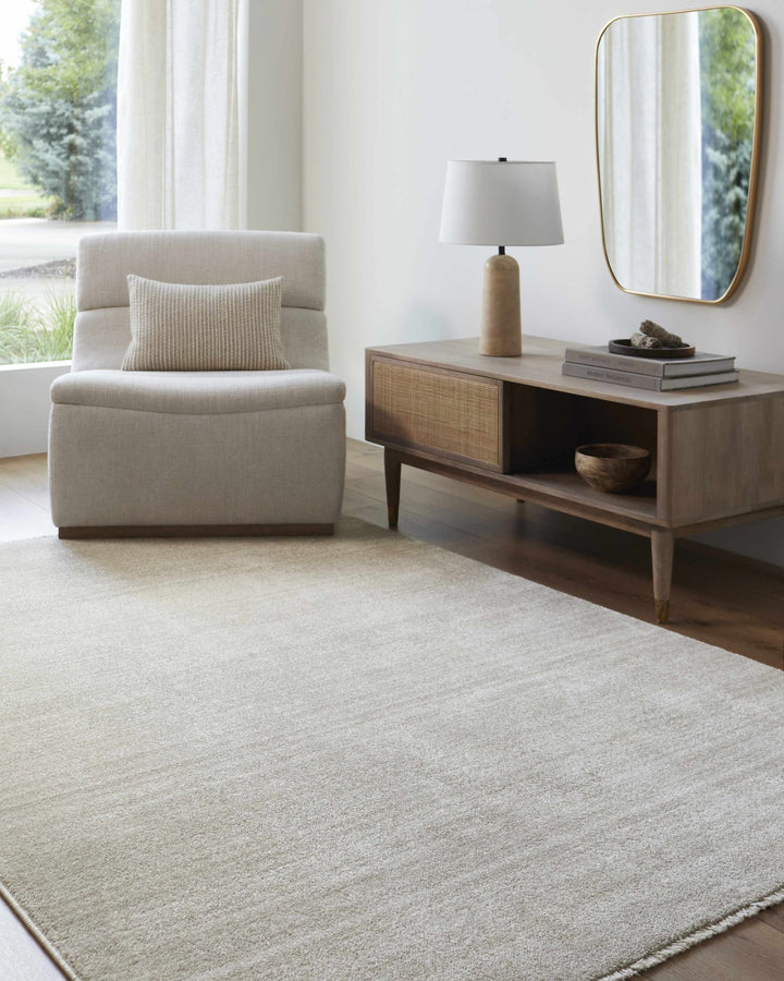 Uzima Beige Contemporary Style Machine Woven Area Rug - The Rug Decor