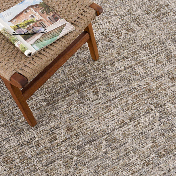 Uzuri Vintage style Beige Machine Woven Washable Rug - The Rug Decor