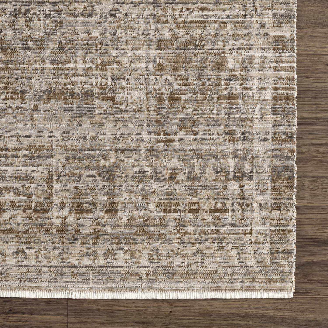 Uzuri Vintage style Beige Machine Woven Washable Rug - The Rug Decor