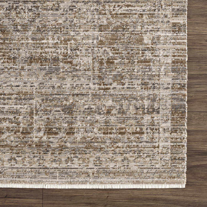 Uzuri Vintage style Beige Machine Woven Washable Rug - The Rug Decor