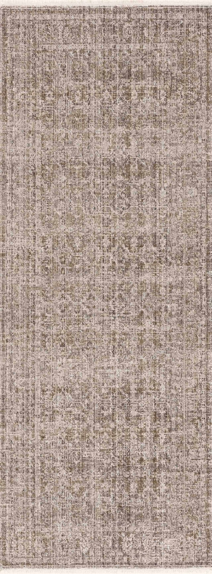 Uzuri Vintage style Beige Machine Woven Washable Rug - The Rug Decor