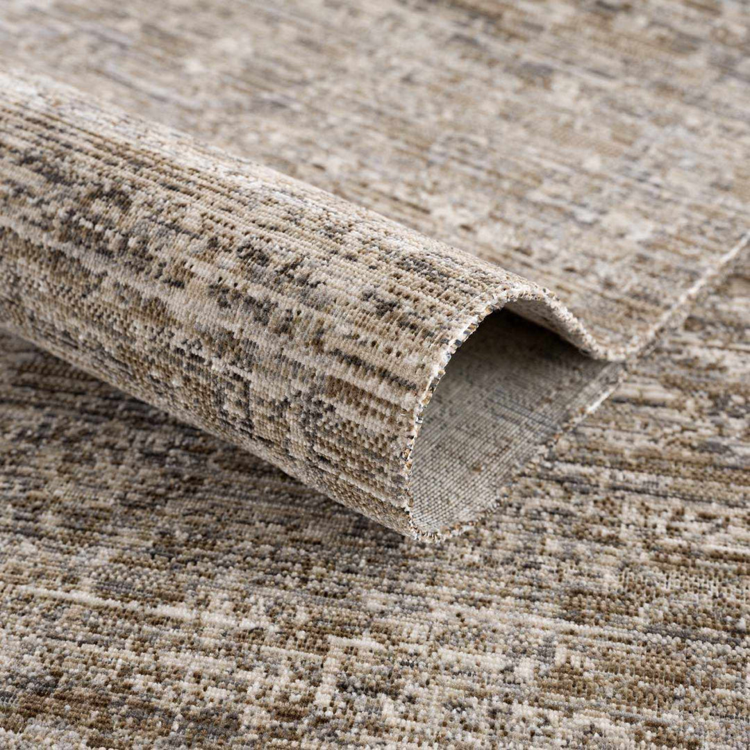 Uzuri Vintage style Beige Machine Woven Washable Rug - The Rug Decor