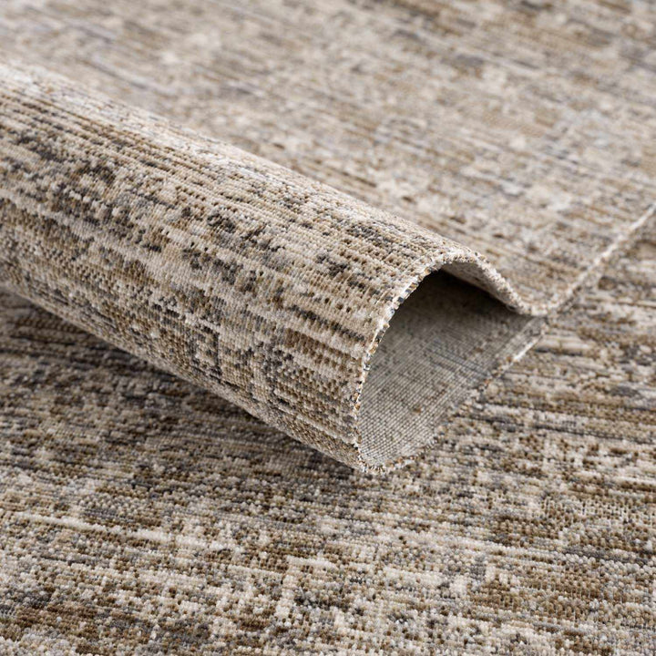 Uzuri Vintage style Beige Machine Woven Washable Rug - The Rug Decor
